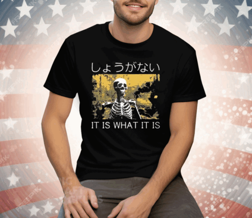 It Is What It Is Skeleton Washed Tee Shirt - Image 2