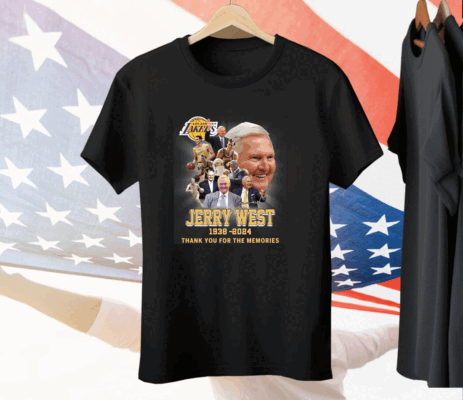 Jerry West 1938 2024 Thank You For The Memories Tee Shirt