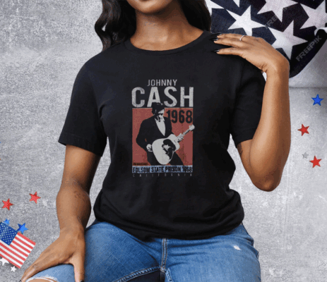 Johnny Cash 1968 Tee Shirt