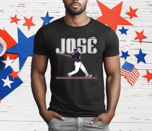 Jose Ramirez Slugger Swing Ladies Boyfriend T-Shirt