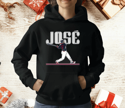 Jose Ramirez Slugger Swing Ladies Boyfriend T-Shirt - Image 3