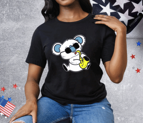 Koala Playing Saxophone Band Member Tee Shirt