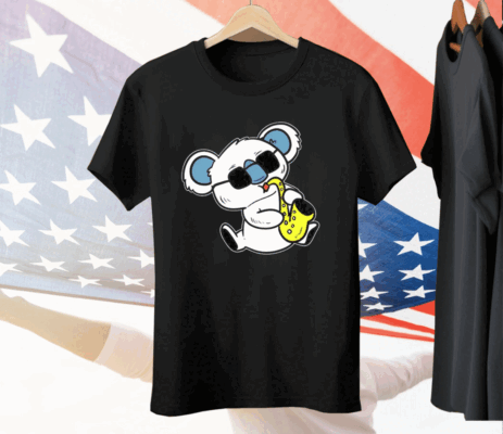 Koala Playing Saxophone Band Member Tee Shirt