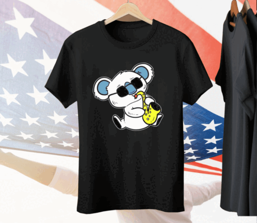 Koala Playing Saxophone Band Member Tee Shirt