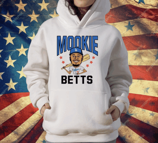 LA Dodgers Mookie Betts cartoon T-Shirt - Image 3