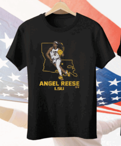 LSU BASKETBALL ANGEL REESE STATE STAR Tee Shirt