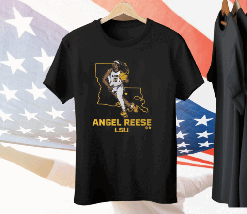 LSU BASKETBALL ANGEL REESE STATE STAR Tee Shirt