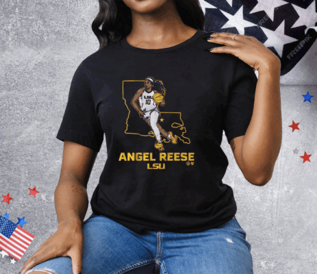 LSU BASKETBALL ANGEL REESE STATE STAR Tee Shirt