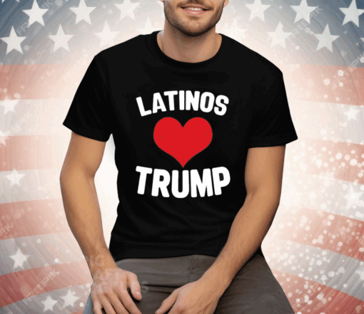 Latinos Love Trump Tee Shirt - Image 3