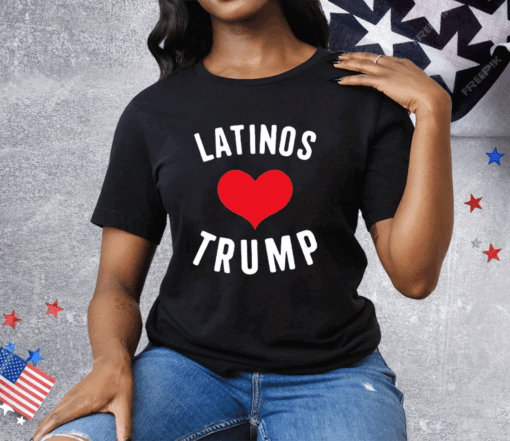 Latinos Love Trump Tee Shirt - Image 3