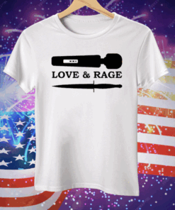 Love & Rage Dildo And Knife Tee Shirt