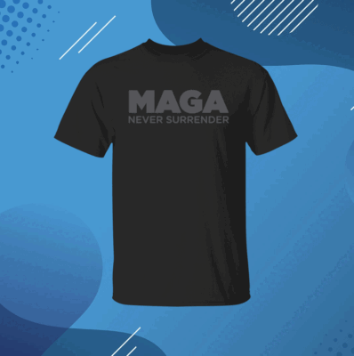 MAGA Never Surrender Black Sweatshirt