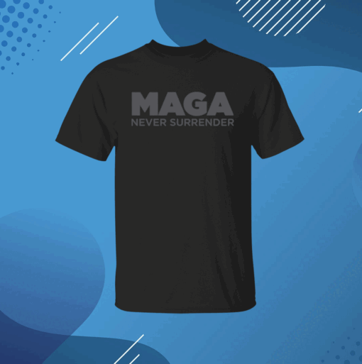 MAGA Never Surrender Black Sweatshirt - Image 5