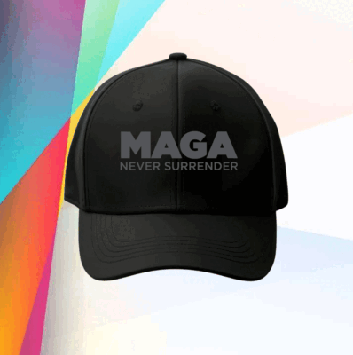 MAGA Never Surrender Black Women Shirt