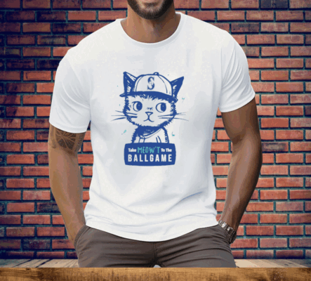 Mariners Take Meow’t to the Ballgame Tee Shirt