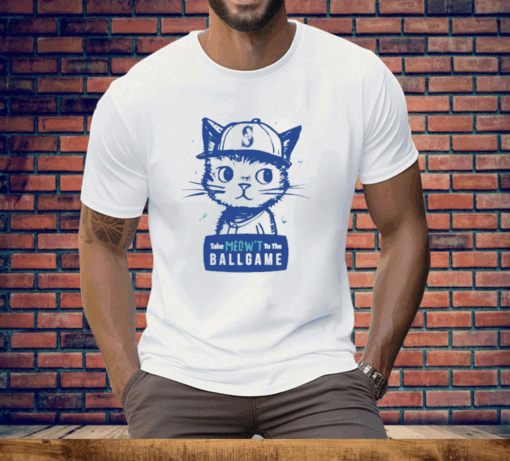 Mariners Take Meow’t to the Ballgame Tee Shirt - Image 2