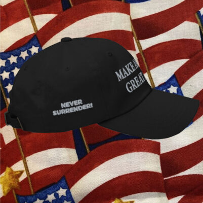 Never Surrender MAGA Baseball Cap