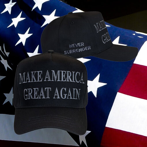 Never Surrender MAGA Trucker Hat