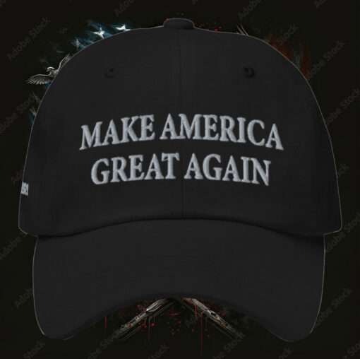 Trump Never Surrender Black MAGA 5 Panel Trucker Cap - Image 2