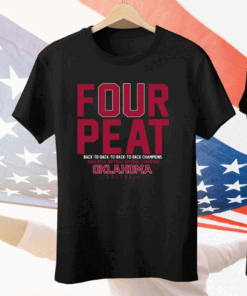 Oklahoma Softball Four-peat Tee Shirt