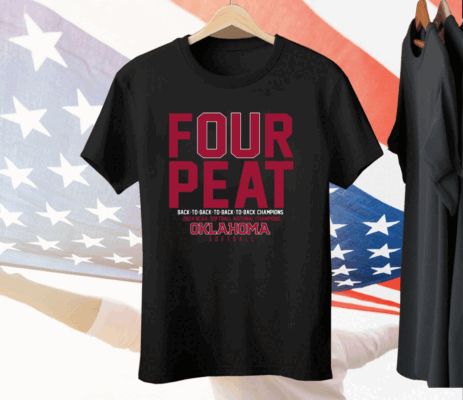 Oklahoma Softball Four-peat Tee Shirt