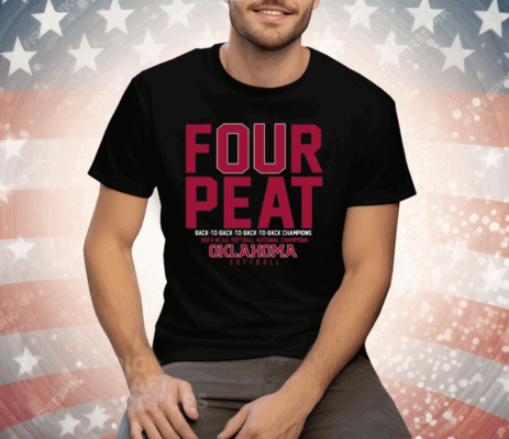 Oklahoma Softball Four-peat Tee Shirt