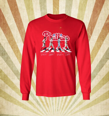 Phillies Kyle Schwarber Bryce Harper Alec Bohm Brandon Marsh Signature Longsleeve