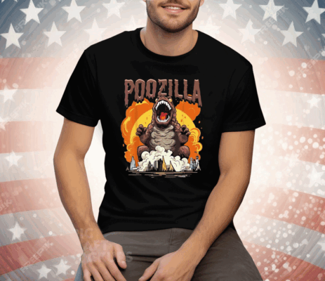 Poozilla Explosive Monstrous Diarrhea Poop Meme Tee Shirt