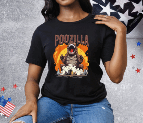 Poozilla Explosive Monstrous Diarrhea Poop Meme Tee Shirt