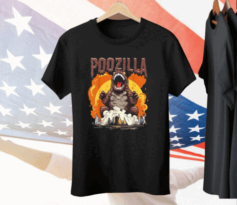 Poozilla Explosive Monstrous Diarrhea Poop Meme Tee Shirt