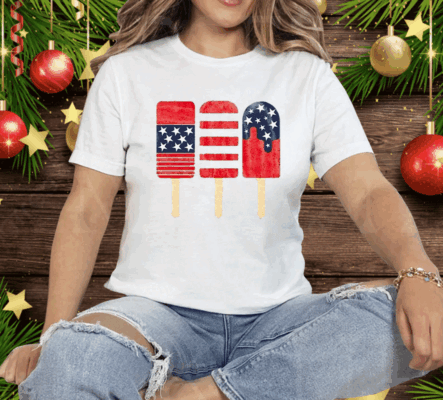 Popsicle 4th Of July Tee Shirt