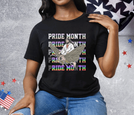 Pride Month Ride Moth Tee Shirt