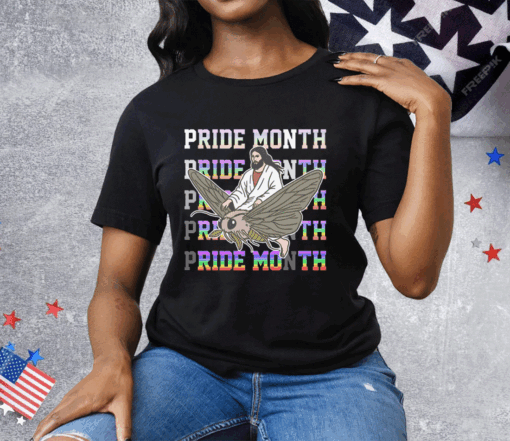 Pride Month Ride Moth Tee Shirt - Image 2