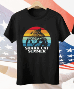 Shark Cat Summer Pride Tee Shirt