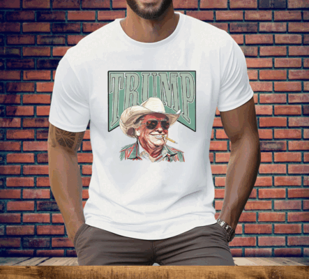 Trump Cowboy Western Make America Great Tee Shirt