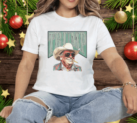 Trump Cowboy Western Make America Great Tee Shirt