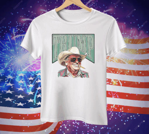 Trump Cowboy Western Make America Great Tee Shirt