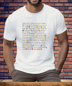 Trump Felon Slutty Text Tee Shirt