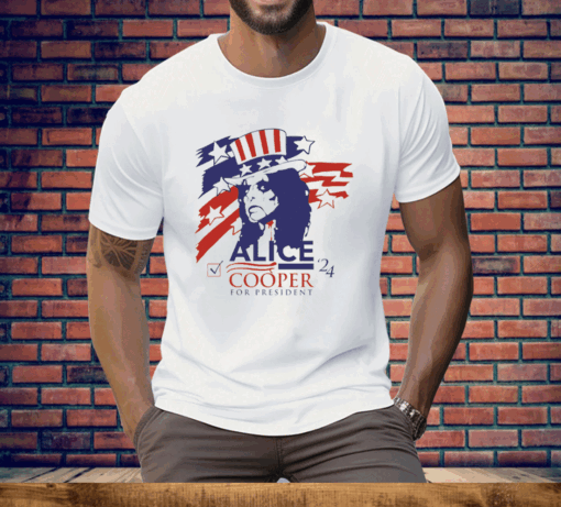 Vote For Alice Cooper 2024 Tee Shirt