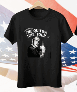 Zach Bryan Middle Finger The Quittin Time Tour 24 Tee Shirt