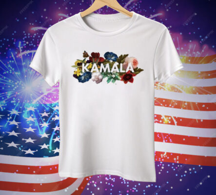 Kamala Harris Vintage Floral Feminine First Female President Tee Shirt