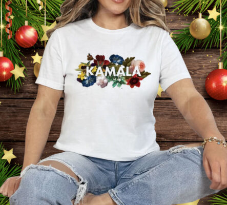 Kamala Harris Vintage Floral Feminine First Female President Tee Shirt