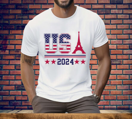 Team Usa Eiffel Tower 2024 Summer Game Tee Shirt