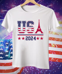 Team Usa Eiffel Tower 2024 Summer Game Tee Shirt