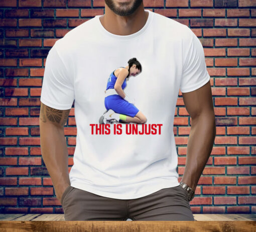 Angela Carini This Is Unjust Tee Shirt - Image 3