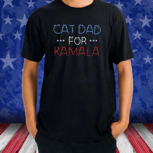 Cat Dad For Kamala Harris T-Shirt