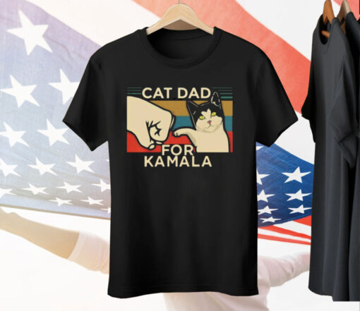 Cat Dad For Kamala Tee Shirt