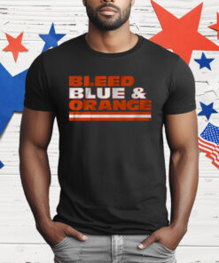 Chicago Football Bleed Blue Orange T-Shirt