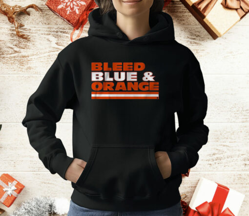 Chicago Football Bleed Blue Orange T-Shirt