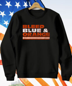 Chicago Football Bleed Blue Orange T-Shirt